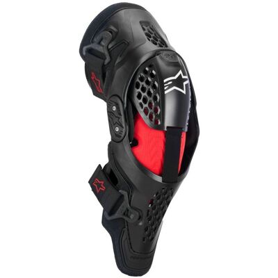 Genouillères Alpinestars SX-1 PLASMA 2025 Black/Red - Publicité Genouillères Alpinestars SX-1 PLASMA 2025 Black/Red - Publicité