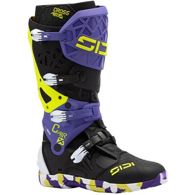 Bottes cross Sidi CROSSAIR X 2025 Black/Violet - Publicité Bottes cross Sidi CROSSAIR X 2025 Black/Violet - Publicité