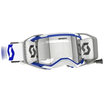 Masque cross Scott PROSPECT 2.0 WFS 2027 White/blue - Publicité Masque cross Scott PROSPECT 2.0 WFS 2027 White/blue - Publicité