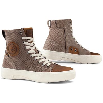 Baskets Moto Falco LENNOX 3 LADY Taupe Brown - Publicité Baskets Moto Falco LENNOX 3 LADY Taupe Brown - Publicité