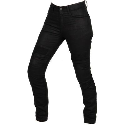 Jean Moto DXR KAPTOR LADY WAX Black Wax - Publicité Jean Moto DXR KAPTOR LADY WAX Black Wax - Publicité