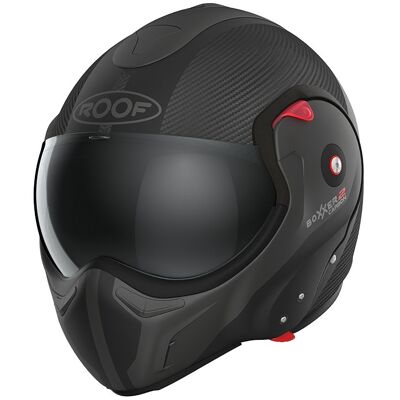 Casque modulable ROOF RO9 BOXXER 2 CARBON WONDER Mat black - Publicité Casque modulable ROOF RO9 BOXXER 2 CARBON WONDER Mat black - Publicité