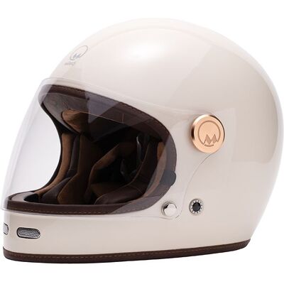 Casque intégral MARKO FULL MOON Cream - Publicité Casque intégral MARKO FULL MOON Cream - Publicité
