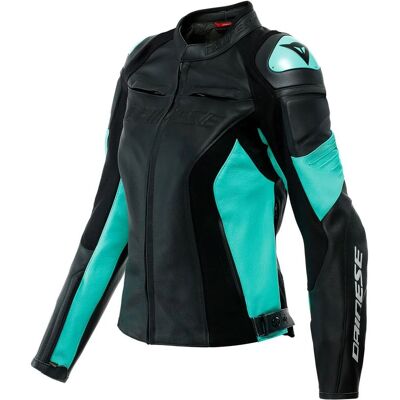 Blouson Moto Dainese RACING 4 LADY Black/Acqua Green - Publicité Blouson Moto Dainese RACING 4 LADY Black/Acqua Green - Publicité