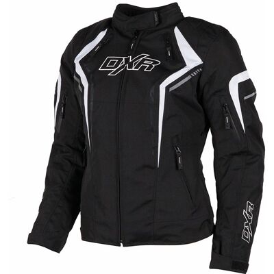 Blouson Moto DXR JULIA Black/White - Publicité Blouson Moto DXR JULIA Black/White - Publicité