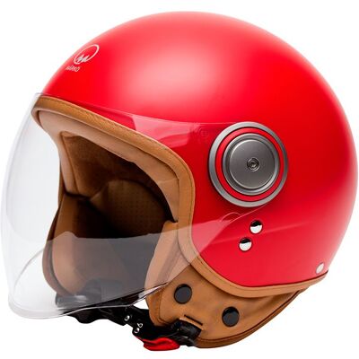 Casque jet MARKO ELEMENTS Red Mat - Publicité Casque jet MARKO ELEMENTS Red Mat - Publicité