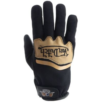 Gants Helstons VON DUTCH HERO Noir/Beige - Publicité Gants Helstons VON DUTCH HERO Noir/Beige - Publicité