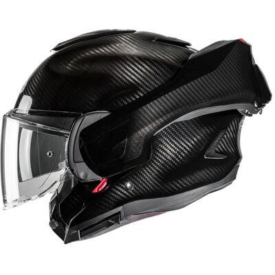 Casque modulable HJC F100 - CARBON Black - Publicité Casque modulable HJC F100 - CARBON Black - Publicité