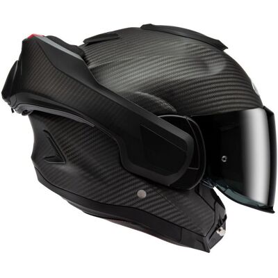 Casque modulable HJC F100 - CARBON MAT Black Mat - Publicité Casque modulable HJC F100 - CARBON MAT Black Mat - Publicité