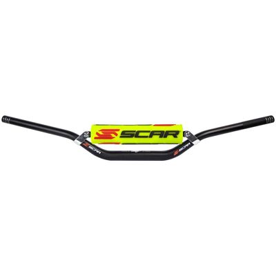 Guidon Scar Evolution X² Ø28,6 Cross Bar - RC Style Yellow - Publicité Guidon Scar Evolution X² Ø28,6 Cross Bar - RC Style Yellow - Publicité