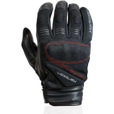 Gants Harisson SMOKE Noir/Rouge - Publicité Gants Harisson SMOKE Noir/Rouge - Publicité