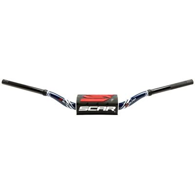 Guidon Scar O² COLOR Ø28,6 - HIGH Style - DARK BLUE Black - Publicité Guidon Scar O² COLOR Ø28,6 - HIGH Style - DARK BLUE Black - Publicité