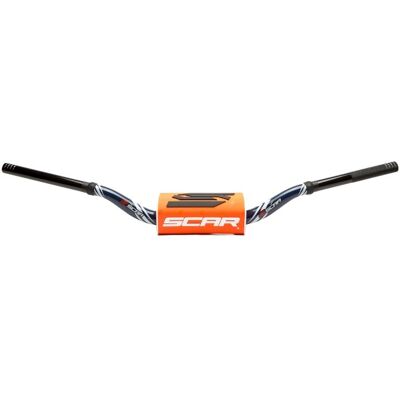 Guidon Scar O² COLOR Ø28,6 - RC Style - DARK BLUE Orange - Publicité Guidon Scar O² COLOR Ø28,6 - RC Style - DARK BLUE Orange - Publicité