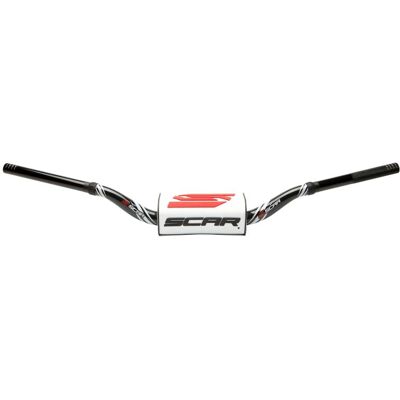 Guidon Scar O² COLOR Ø28,6 - RC Style - BLACK White - Publicité Guidon Scar O² COLOR Ø28,6 - RC Style - BLACK White - Publicité