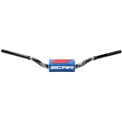 Guidon Scar O² COLOR Ø28,6 - RC Style - BLACK Blue - Publicité Guidon Scar O² COLOR Ø28,6 - RC Style - BLACK Blue - Publicité