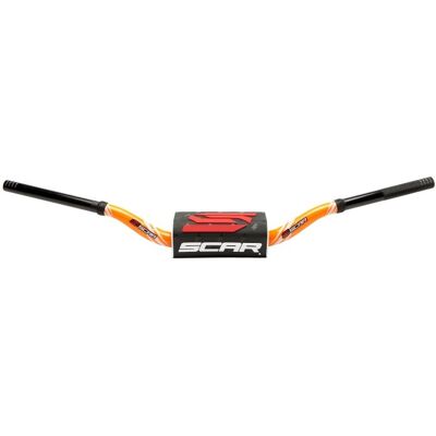 Guidon Scar O² COLOR Ø28,6 - RC Style - ORANGE Black - Publicité Guidon Scar O² COLOR Ø28,6 - RC Style - ORANGE Black - Publicité