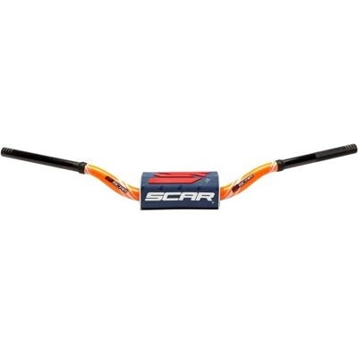 Guidon Scar O² COLOR Ø28,6 - RC Style - ORANGE Dark Blue - Publicité Guidon Scar O² COLOR Ø28,6 - RC Style - ORANGE Dark Blue - Publicité
