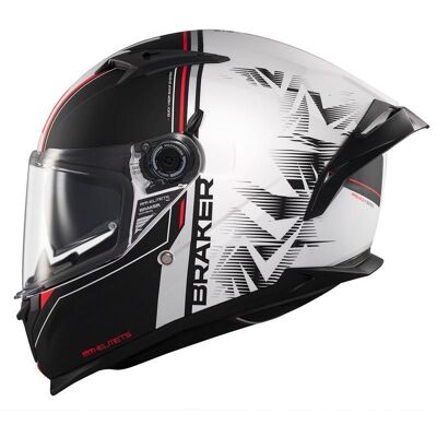 Casque intégral MT HELMETS BRAKER SV - CHARM Noir Blanc Mat - Publicité Casque intégral MT HELMETS BRAKER SV - CHARM Noir Blanc Mat - Publicité