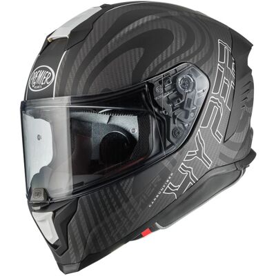 Casque intégral Premier HYPER CARBON Noir/gris mat - Publicité Casque intégral Premier HYPER CARBON Noir/gris mat - Publicité