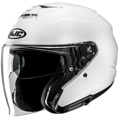 Casque jet HJC I31 - UNI Pearl White - Publicité Casque jet HJC I31 - UNI Pearl White - Publicité