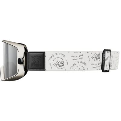 Lunettes moto John Doe JD/ONE GOGGLES SKULL White/Grey - Publicité Lunettes moto John Doe JD/ONE GOGGLES SKULL White/Grey - Publicité