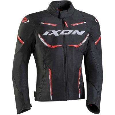 Blouson Moto Ixon STRIKER AIR WATERPROOF Noir/Rouge/Blanc - Publicité Blouson Moto Ixon STRIKER AIR WATERPROOF Noir/Rouge/Blanc - Publicité