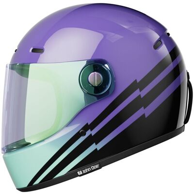 Casque intégral John Doe JD/ONE SPECTRAL Violet/Noir - Publicité Casque intégral John Doe JD/ONE SPECTRAL Violet/Noir - Publicité