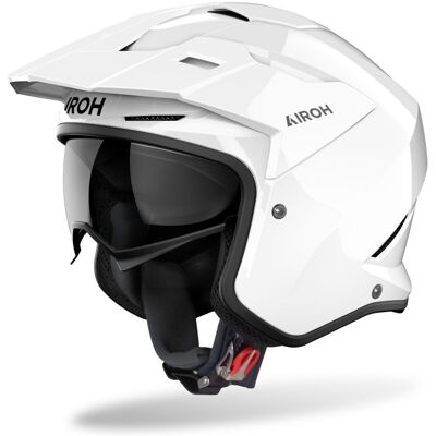 Casque jet Airoh KOMBAKT - COLOR White Gloss - Publicité Casque jet Airoh KOMBAKT - COLOR White Gloss - Publicité