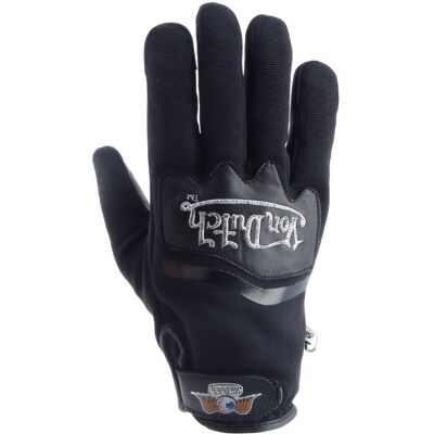 Gants Helstons VON DUTCH HERO Noir/Noir - Publicité Gants Helstons VON DUTCH HERO Noir/Noir - Publicité