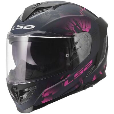 Casque intégral LS2 FF818 - STORM III - BURST Black/Pink - Publicité Casque intégral LS2 FF818 - STORM III - BURST Black/Pink - Publicité