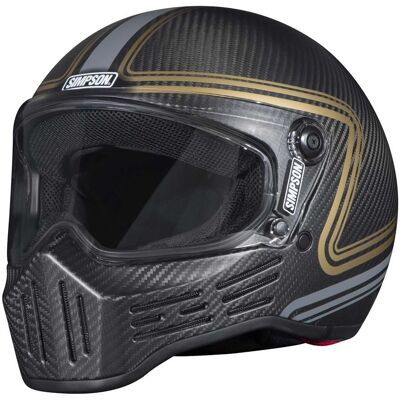 Casque intégral Simpson M30 SLIPLINE CARBON Black/Gold/Grey - Publicité Casque intégral Simpson M30 SLIPLINE CARBON Black/Gold/Grey - Publicité