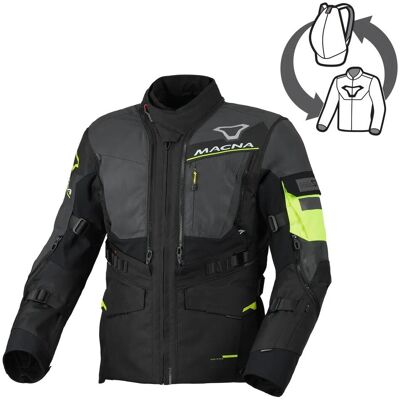 Veste Moto Macna FLEXODUS NIGHT EYE Black/Yellow - Publicité Veste Moto Macna FLEXODUS NIGHT EYE Black/Yellow - Publicité