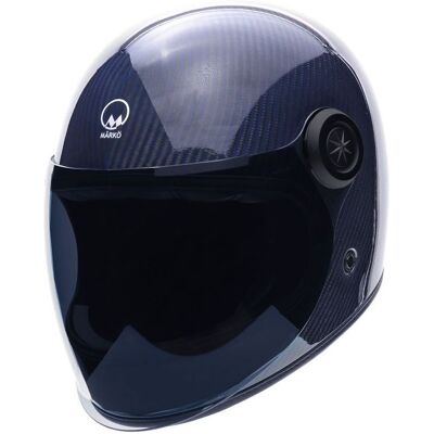 Casque intégral MARKO DARKSIDE CARBON Bleu - Publicité Casque intégral MARKO DARKSIDE CARBON Bleu - Publicité