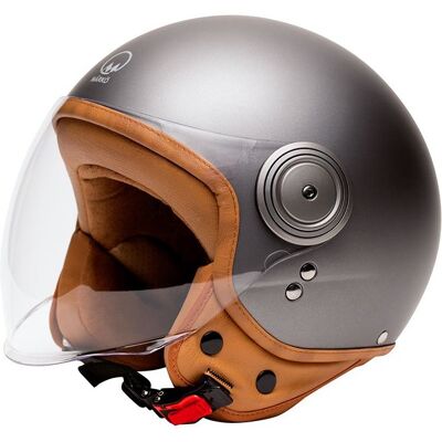 Casque jet MARKO ELEMENTS Titane mat - Publicité Casque jet MARKO ELEMENTS Titane mat - Publicité