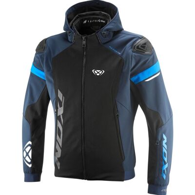 Blouson Moto Ixon PULSION AIR Noir/Navy - Publicité Blouson Moto Ixon PULSION AIR Noir/Navy - Publicité