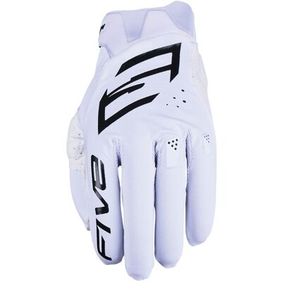 Gants cross Five MXF1 EVO 2026 White - Publicité Gants cross Five MXF1 EVO 2026 White - Publicité