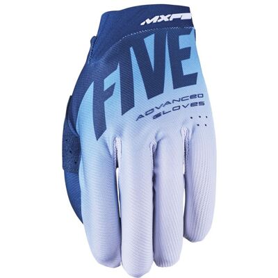 Gants cross Five MXF2 EVO 2026 Split Navy/White/Blue - Publicité Gants cross Five MXF2 EVO 2026 Split Navy/White/Blue - Publicité