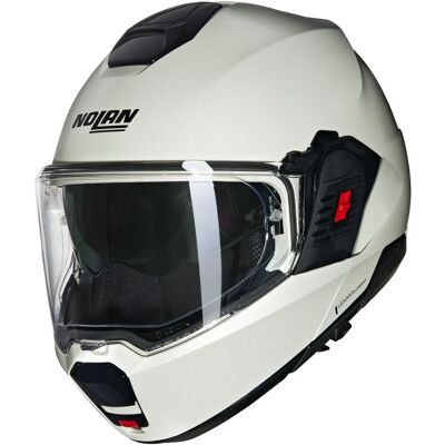 Casque modulable Nolan N120-1 - CLASSICO NOBILE Blanc Perlé - Publicité Casque modulable Nolan N120-1 - CLASSICO NOBILE Blanc Perlé - Publicité