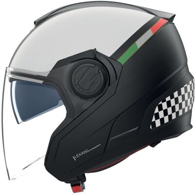 Casque jet Nolan N40-5 BELLAVISTA Noir/blanc mat - Publicité Casque jet Nolan N40-5 BELLAVISTA Noir/blanc mat - Publicité