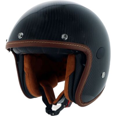 Helstons Helstons 2206 Casque Noir Carbon Brillant - Casque - Publicité Helstons Helstons 2206 Casque Noir Carbon Brillant - Casque - Publicité