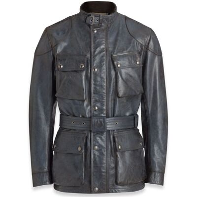Veste Moto Belstaff TRIALMASTER Insignia Blue - Publicité Veste Moto Belstaff TRIALMASTER Insignia Blue - Publicité