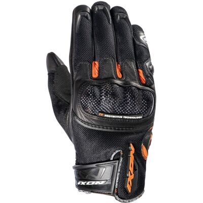 Gants Ixon RS RISE AIR Noir/Orange - Publicité Gants Ixon RS RISE AIR Noir/Orange - Publicité