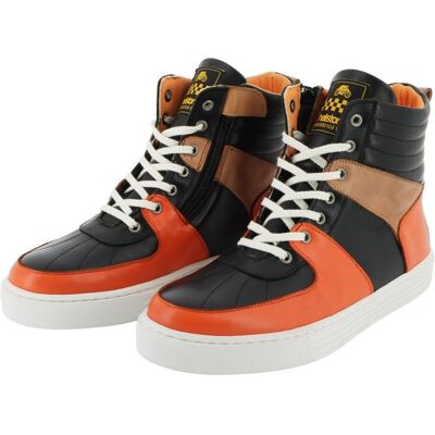 Baskets Moto Helstons RUN Noir/Orange - Publicité Baskets Moto Helstons RUN Noir/Orange - Publicité