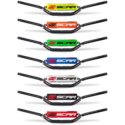 Guidon Scar Evolution X² Ø28,6 Cross Bar - Villopoto/Stewart Dark Blue - Publicité Guidon Scar Evolution X² Ø28,6 Cross Bar - Villopoto/Stewart Dark Blue - Publicité