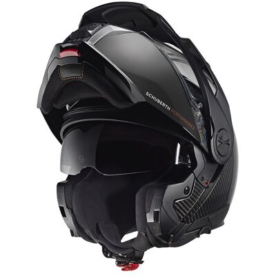 Casque modulable Schuberth E2 CARBON Black - Publicité Casque modulable Schuberth E2 CARBON Black - Publicité
