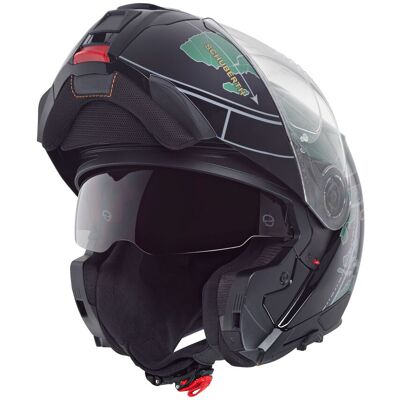 Casque C5 Globe Vert Schuberth - Casque Modulable P/J - Publicité Casque C5 Globe Vert Schuberth - Casque Modulable P/J - Publicité