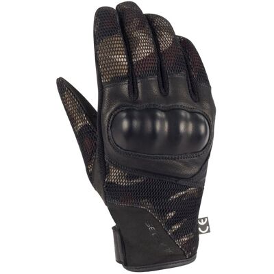 Gants de moto Segura Tobago - Noir Vert Multicolore - L - Publicité Gants de moto Segura Tobago - Noir Vert Multicolore - L - Publicité