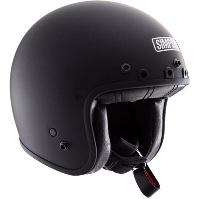 Casque Moto Jet Simpson Chopper 22.06 MA Noir Mat 2XL - Publicité Casque Moto Jet Simpson Chopper 22.06 MA Noir Mat 2XL - Publicité