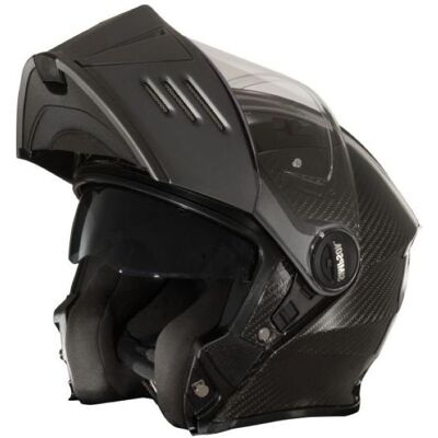 Casque Modular Simpson Darksome en Carbone - ECE 22.06 - Publicité Casque Modular Simpson Darksome en Carbone - ECE 22.06 - Publicité