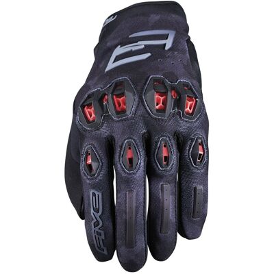 Gants Five STUNT EVO 2 Camo black / Red - Publicité Gants Five STUNT EVO 2 Camo black / Red - Publicité